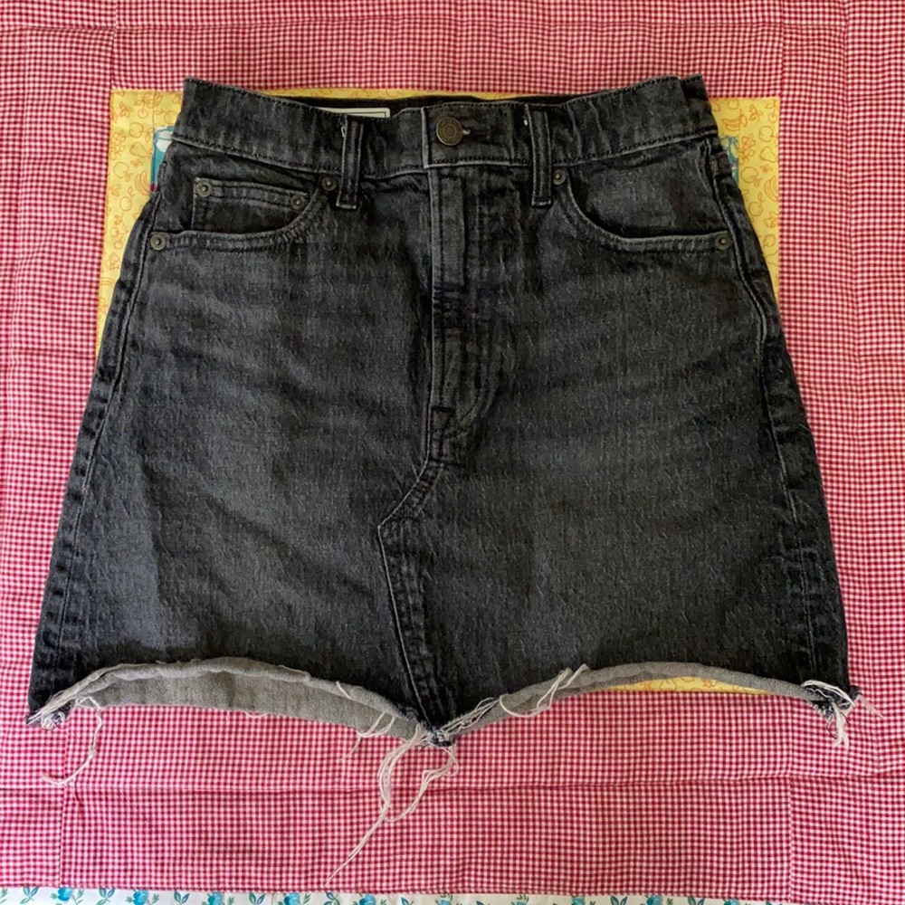Gap Black Denim Mini Skirt